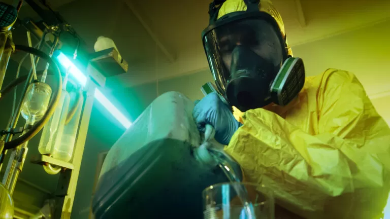 Je kunt GHB maken maar wij werken daar niet aan mee. Wij leggen mensen de gevaren uit van de gebruikte chemicaliën.