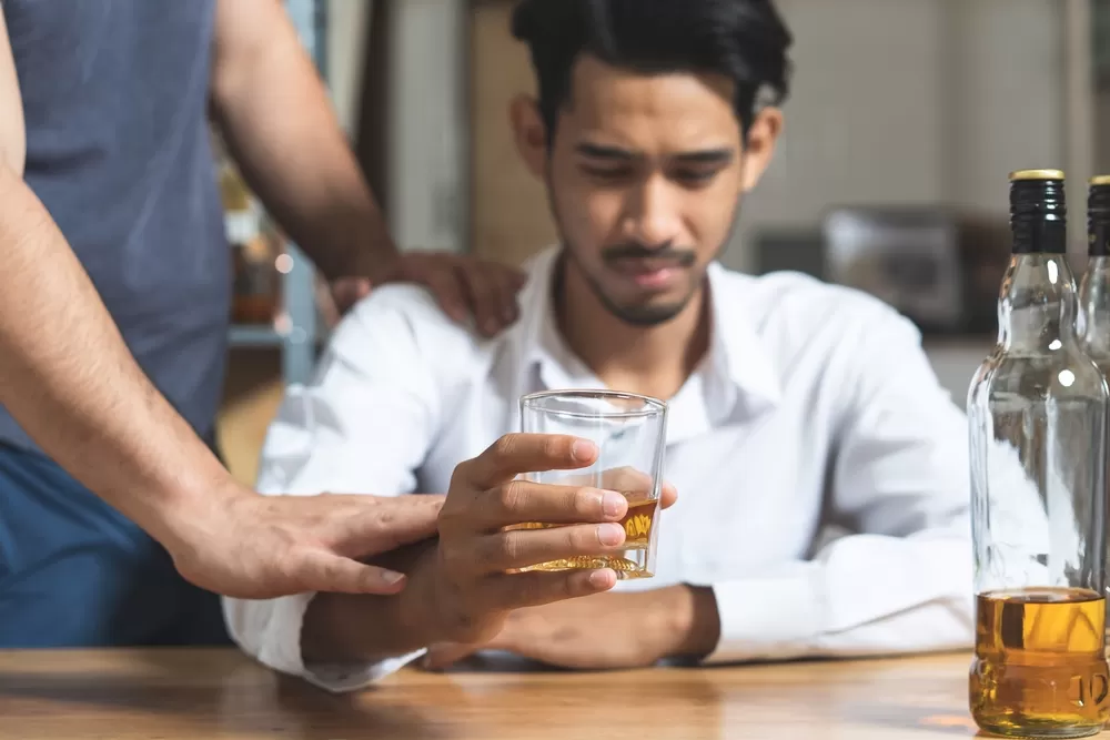 Iemand die besluit zelf te stoppen met alcohol