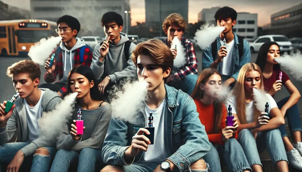 Verschillende vapes en e-sigaretten