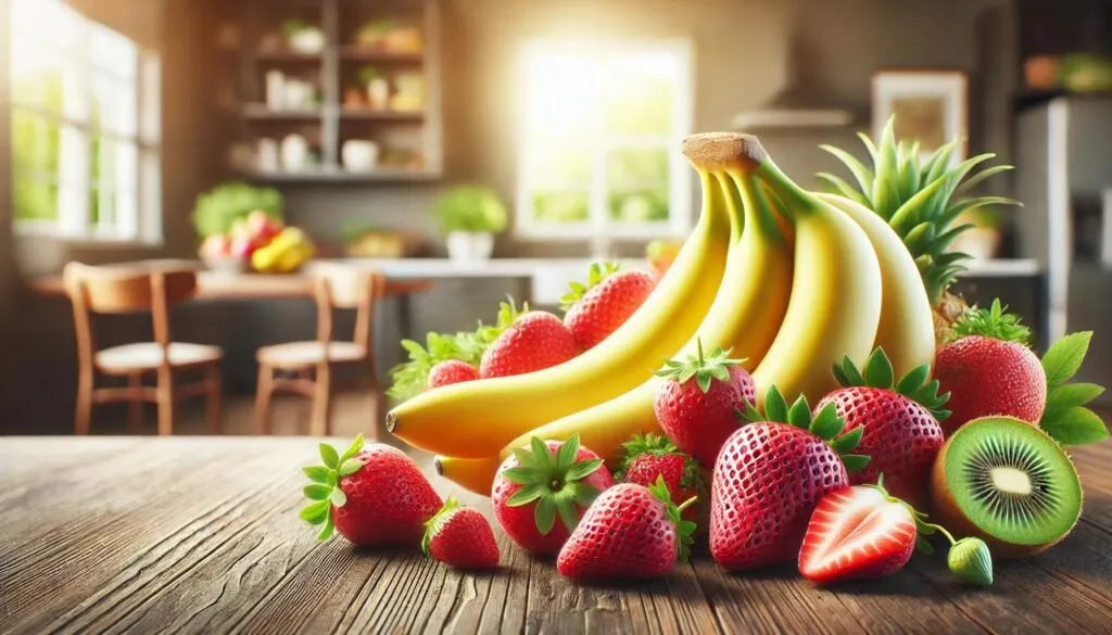 Gezonde maaltijd met groente en fruit