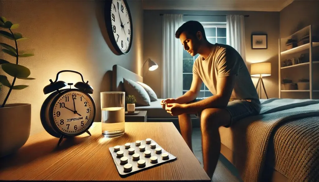 Iemand die 's nachts wakker ligt en niet kan slapen