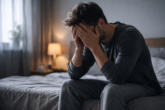 deze man heeft depressieve klachten en wilt ze oplossen.